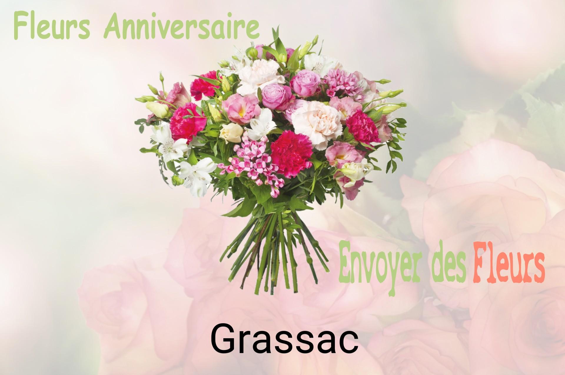 Bouquet de fleurs d’anniversaire livré à Grassac